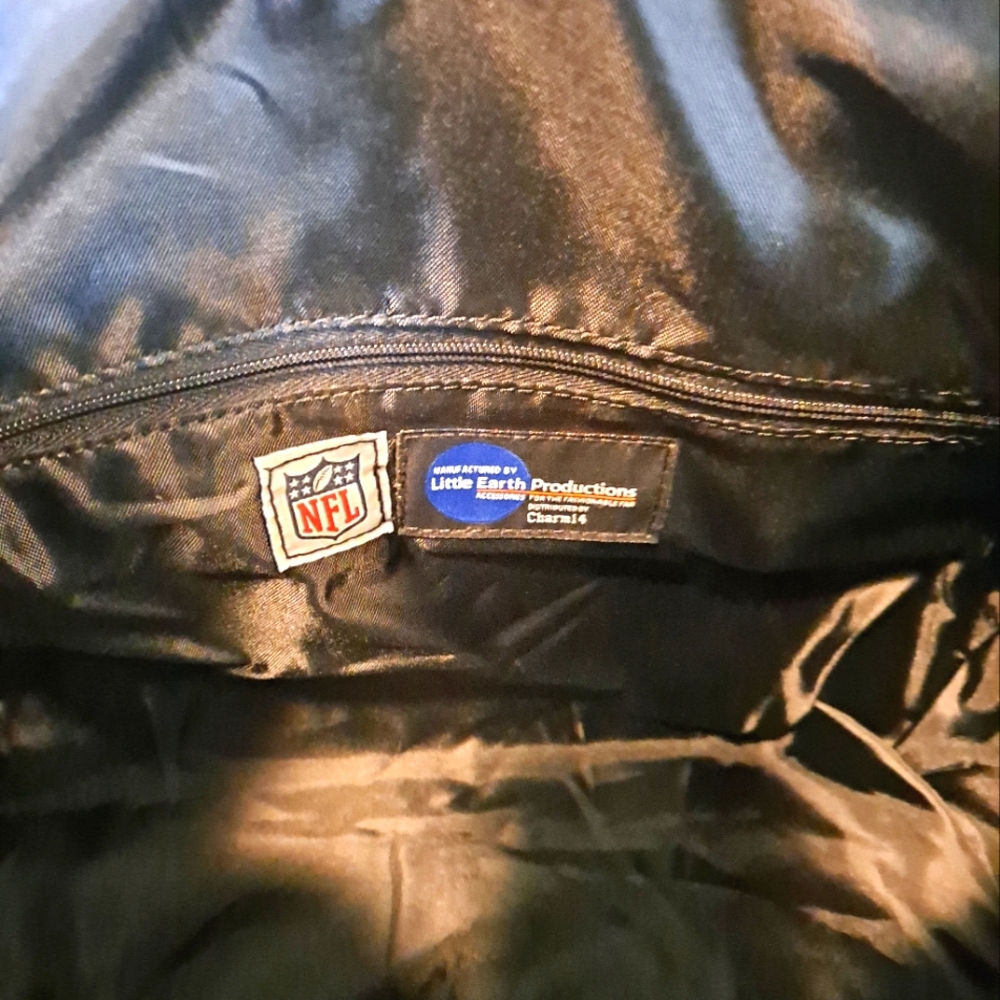👀 💙 NFL Carolina Panther's Deluxe Handbag nwt - Picture 9 of 13